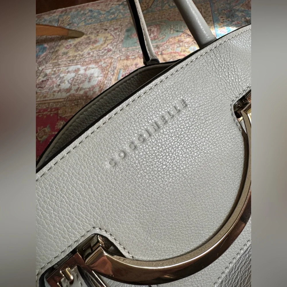 Coccinelle White Leather Satchel Bag